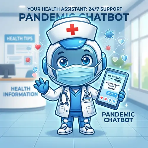 Chibi Doctor Mascot for Pandemic Chatbot