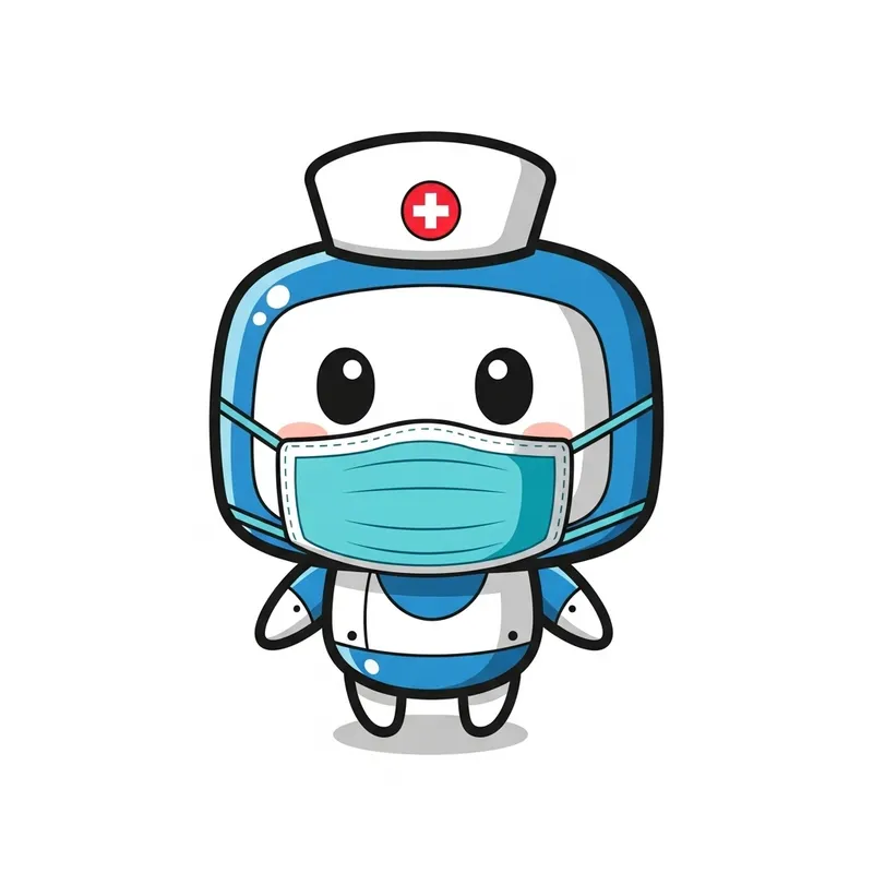Chibi Doctor Mascot for Pandemic Chatbot