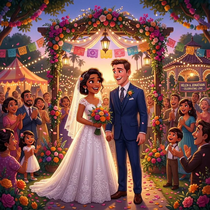 Disney Pixar Style Wedding of Helen and Jonathan Disney Pixar Style Wedding of Helen and Jonathan