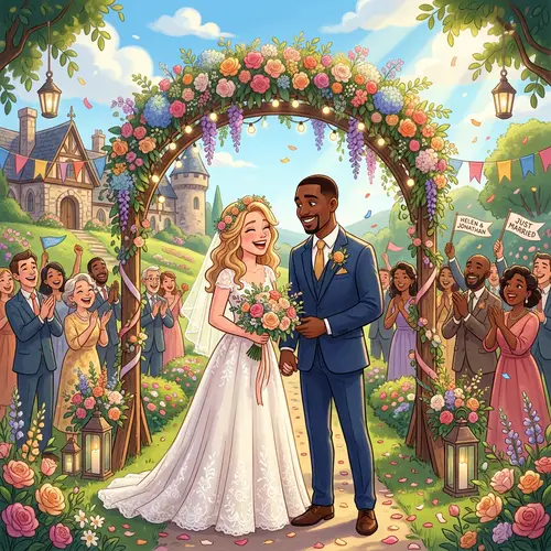 Helen & Jonathan's Whimsical Disney-Pixar Wedding