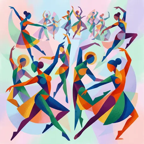 Vibrant Abstract Dance Artistry