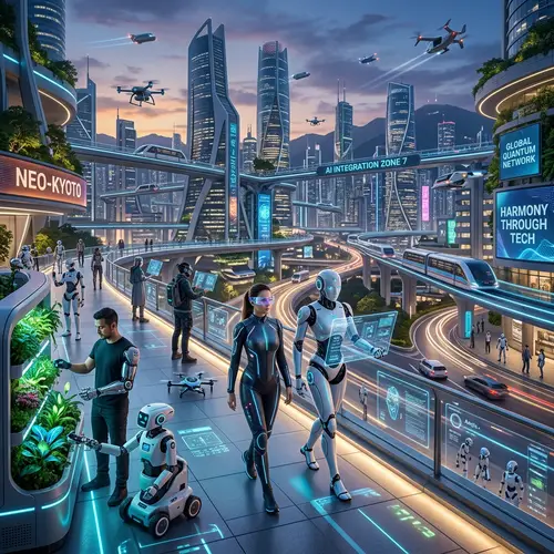 Futuristic AI Technology Imagined | Advanced Scene Exploration