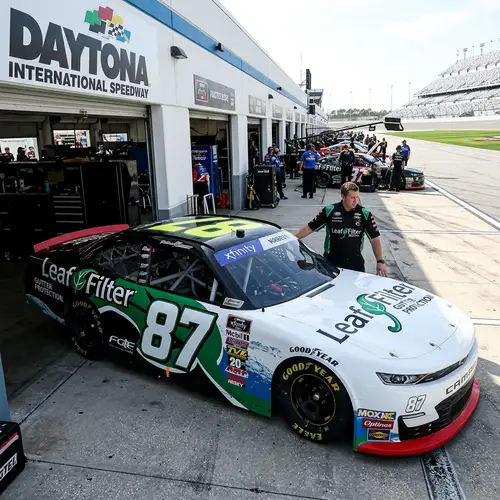 Number 87 Leaf Filter Camaro at Daytona Practice