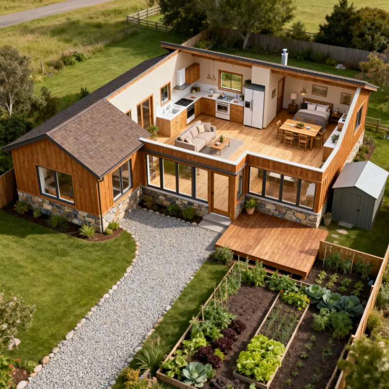 Architectural Design for a 140 sq/m Country House