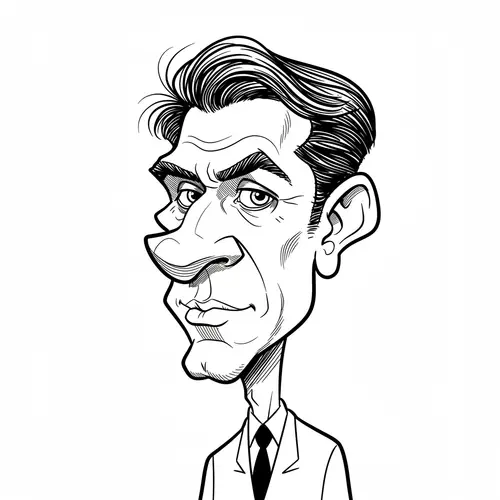 Unique Black and White Caricature Art