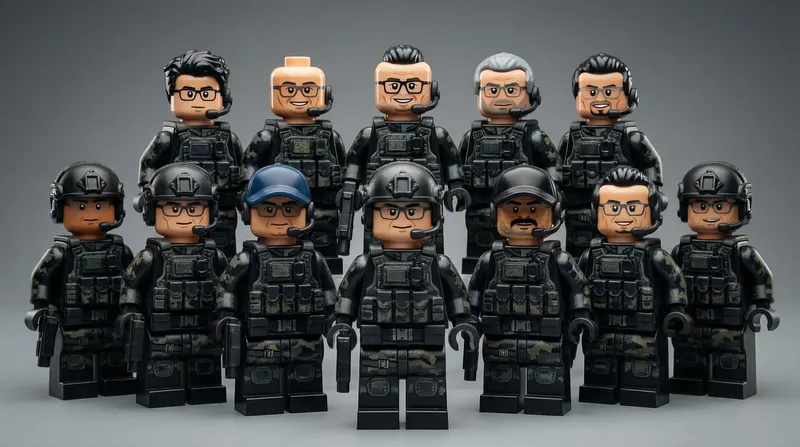 Elite LEGO Minifigures Squad - Tactical Team Set
