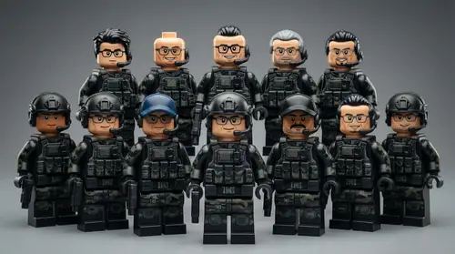 Elite LEGO Minifigures Squad - Tactical Team Set