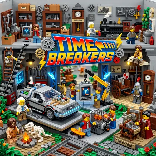 Epic Lego Back to the Future Scene - Time Breakers