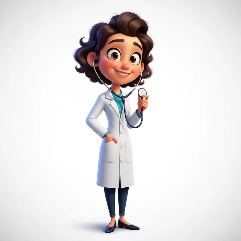 Pixar-Style Doctor Image for Infographics Pixar-Style Doctor Image for Infographics