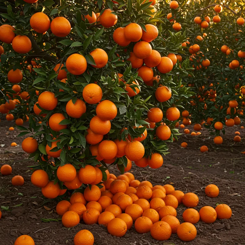 Abundant Orange Tree with 1000 Oranges