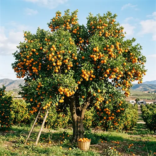 Abundant Orange Tree with 1000 Oranges