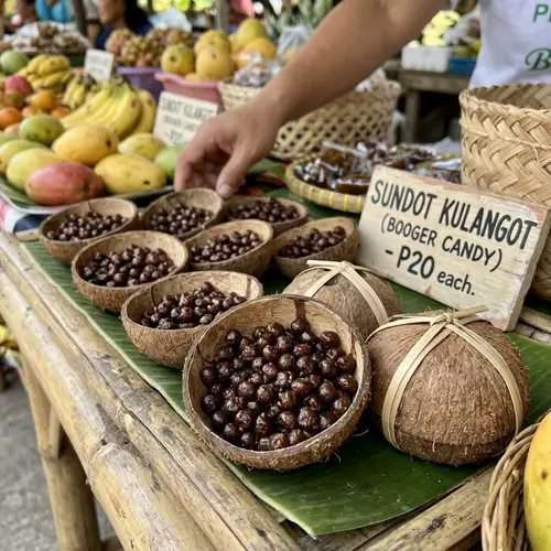 Sundot Kulangot Candy: Filipino Delicacy in Coconut Shells