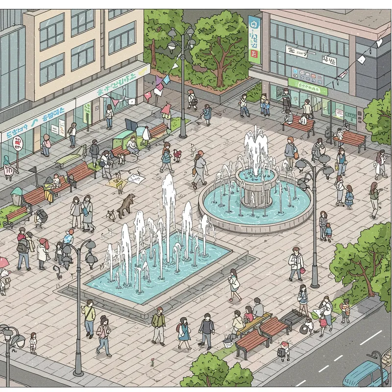 2D Render of Gwangju Youth Square