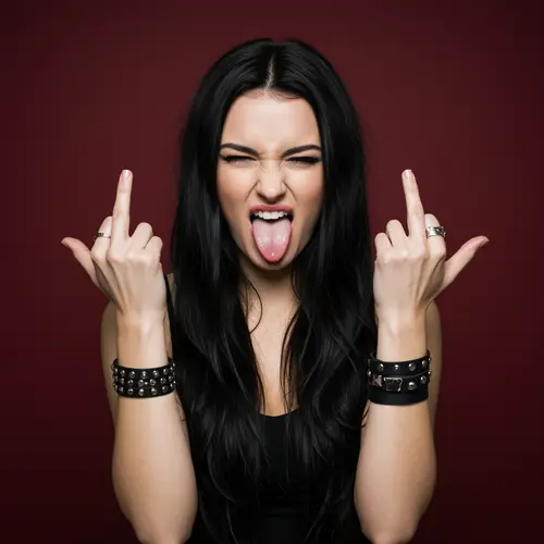 Defiant Rebellion: A Woman's Bold Expression