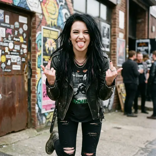 Defiant Rebellion: A Woman's Bold Expression