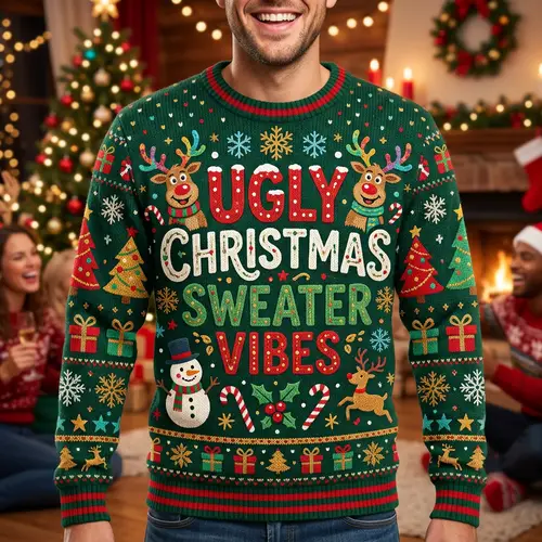 Ugly Christmas Sweater Vibes | Fun Holiday Designs