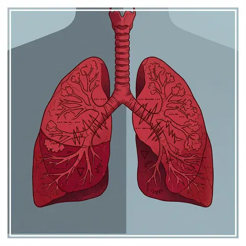 Distress Signal: Illustrated Human Lungs - Unspoken Alarm