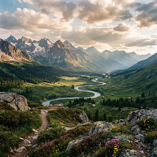 Majestic Landscape Scenery: A Natural Vista