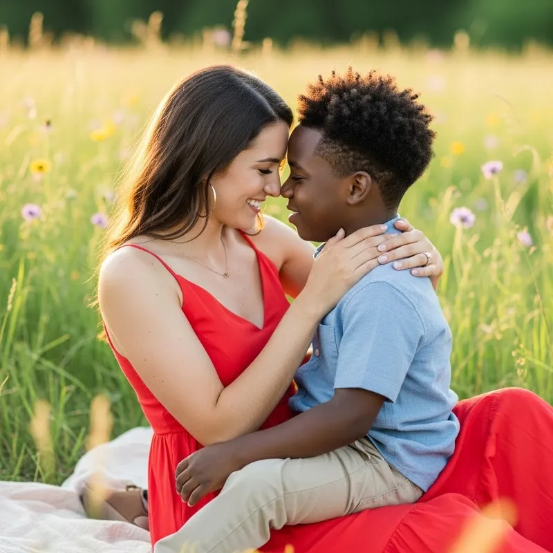 Tall Woman with Smaller Man: Unique Bonding Moment