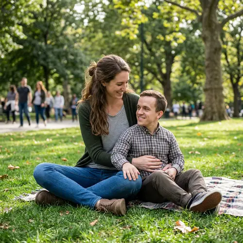 Tall Woman with Smaller Man: Unique Bonding Moment