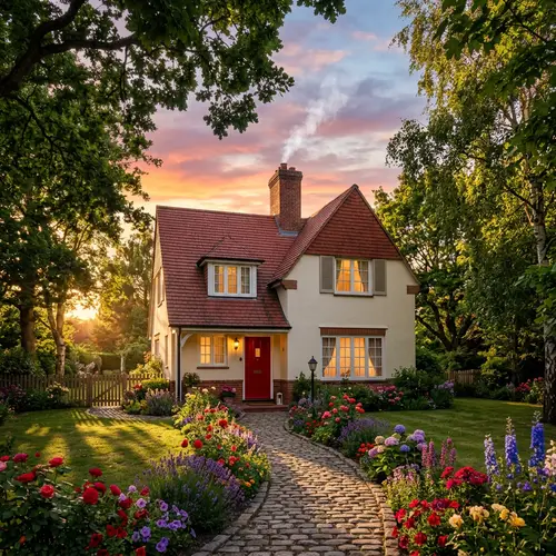 Charming Two-Story House in Serene Suburban Setting