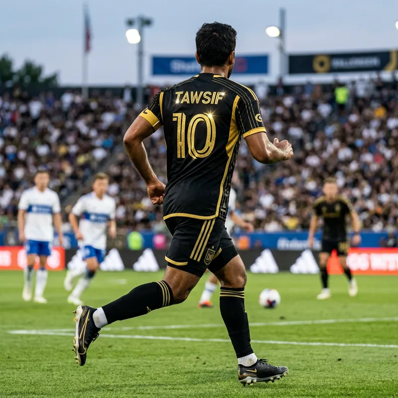 Black and Gold Soccer Jersey Design with Custom Name - Tawsif Black and Gold Soccer Jersey Design with Custom Name - Tawsif