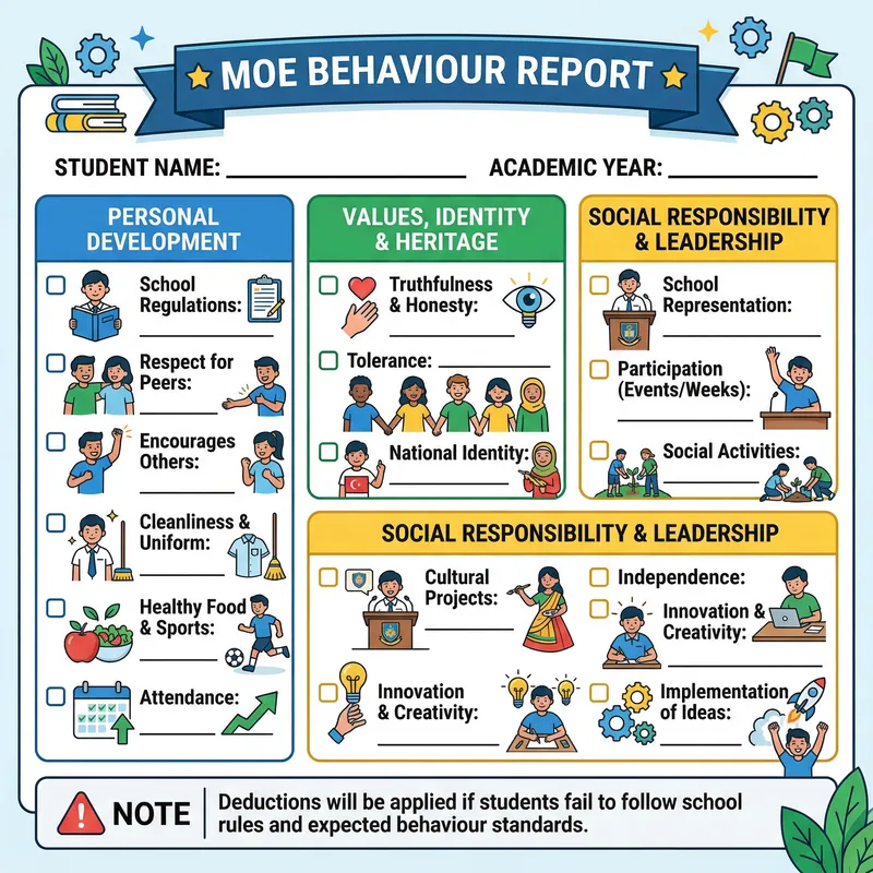 MOE Behaviour Report Infographic