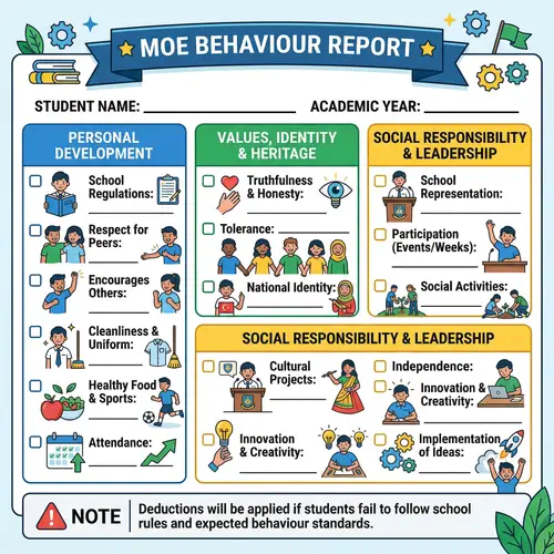 MOE Behaviour Report Infographic