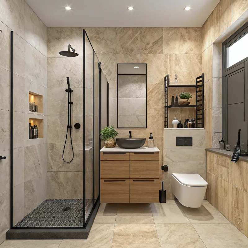 Stylish 2.32m x 1.92m Bathroom Design Ideas
