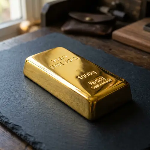 Pure Golden Ingot - Classic Yellow-Hue and High Purity