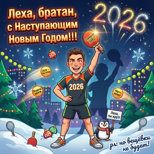 Leha's New Year Victory Poster 2026