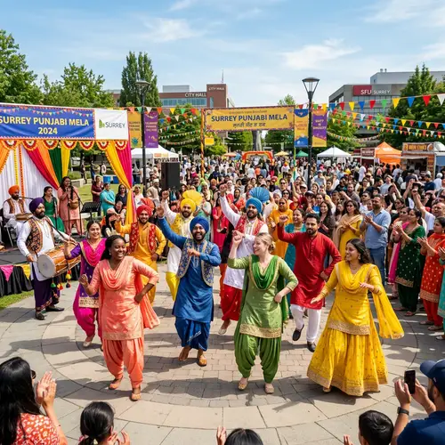 Punjabi Cultural Dance Event in Surrey City - Diverse Celebration
