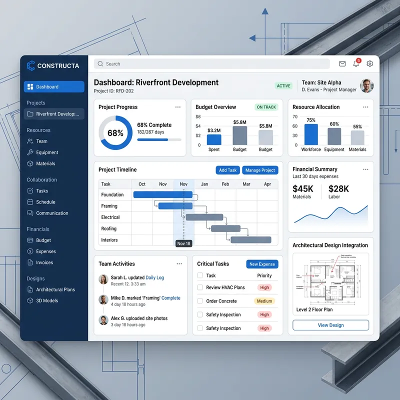 Odoo Construction Management Software | Project Planning & Resources