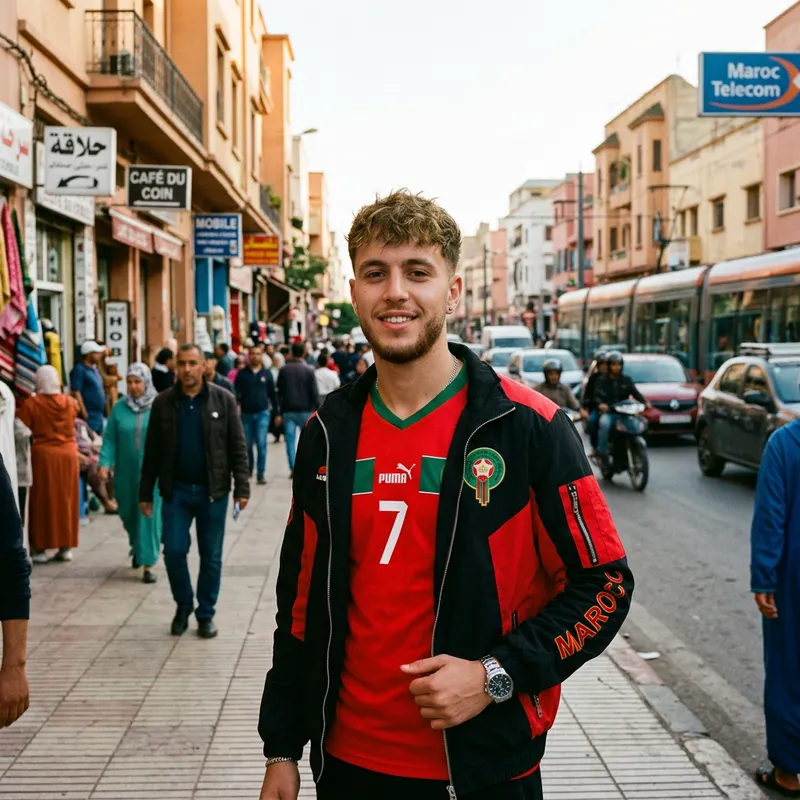 Maiky from Tokyo Revengers in Morocco National Team Jersey