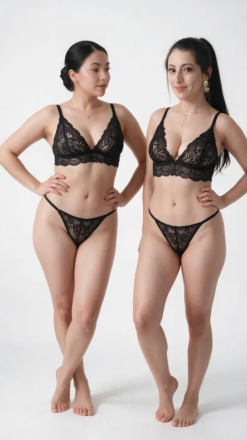 Sexy Black Lace Thong Lingerie