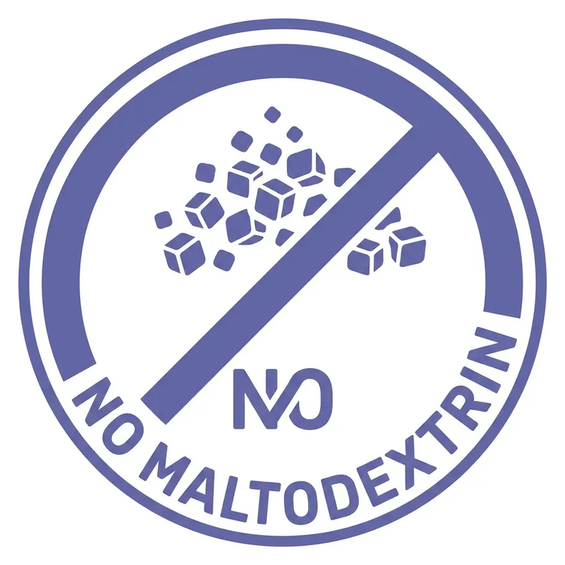 No Maltodextrin Symbol in RGB 102, 103, 171