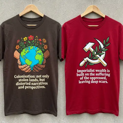 Empowering Designs: Symbolic T-shirts Resisting Colonial Narratives