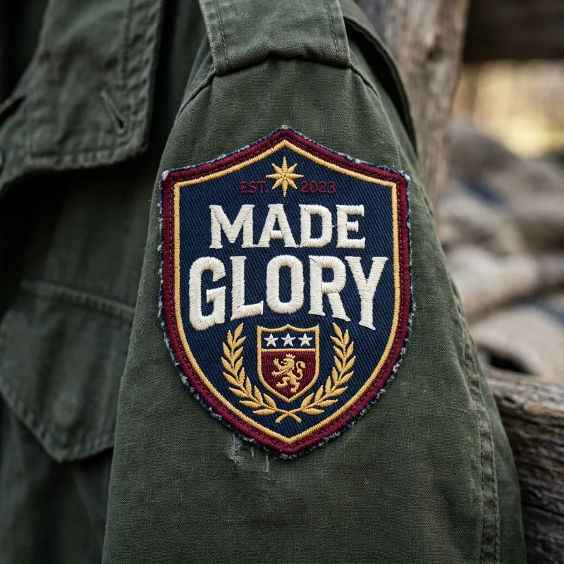 Custom Patch with 'Made Glory' Design