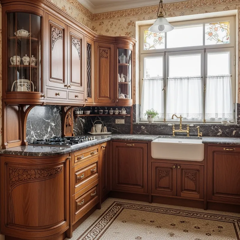 1900s Art Nouveau Kitchen Design Inspiration