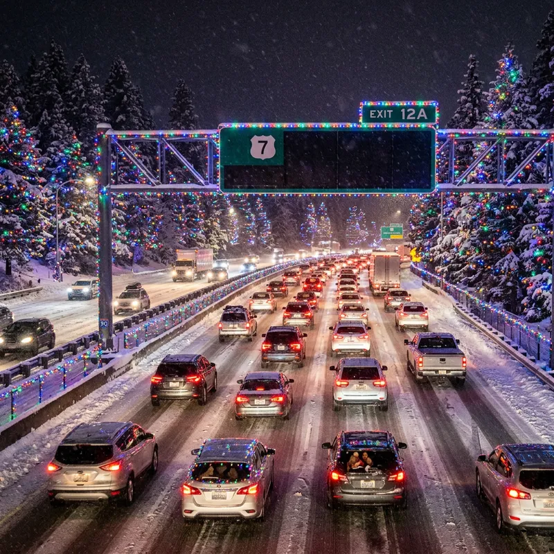 The Christmas Highway: A Festive Evening of Mystery and Wonder