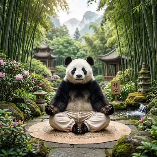 Yoga Panda Art: Serenity in Every Pose