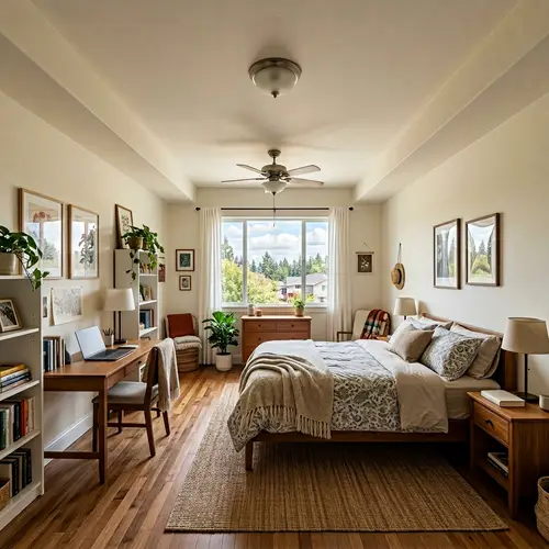 1 Point Perspective Bedroom Design Ideas