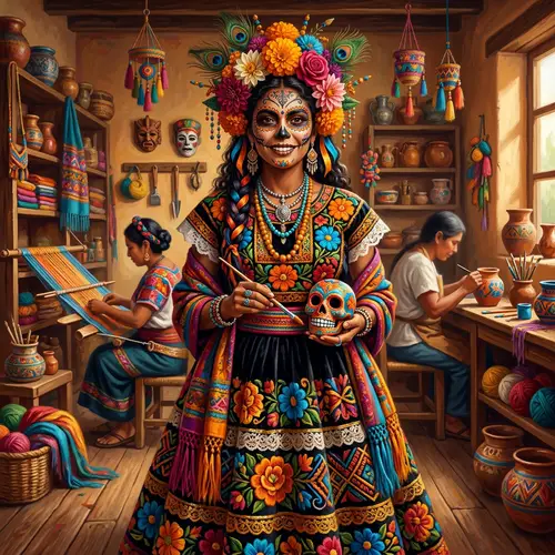 Vibrant Morena Artisan Catrina: A Cultural Celebration
