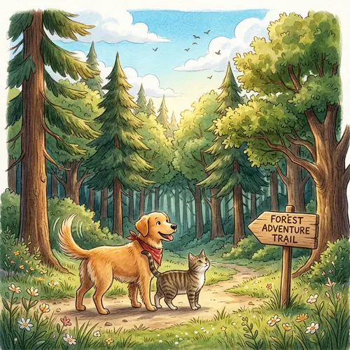 Max and Whiskers' Adventurous Morning Journey