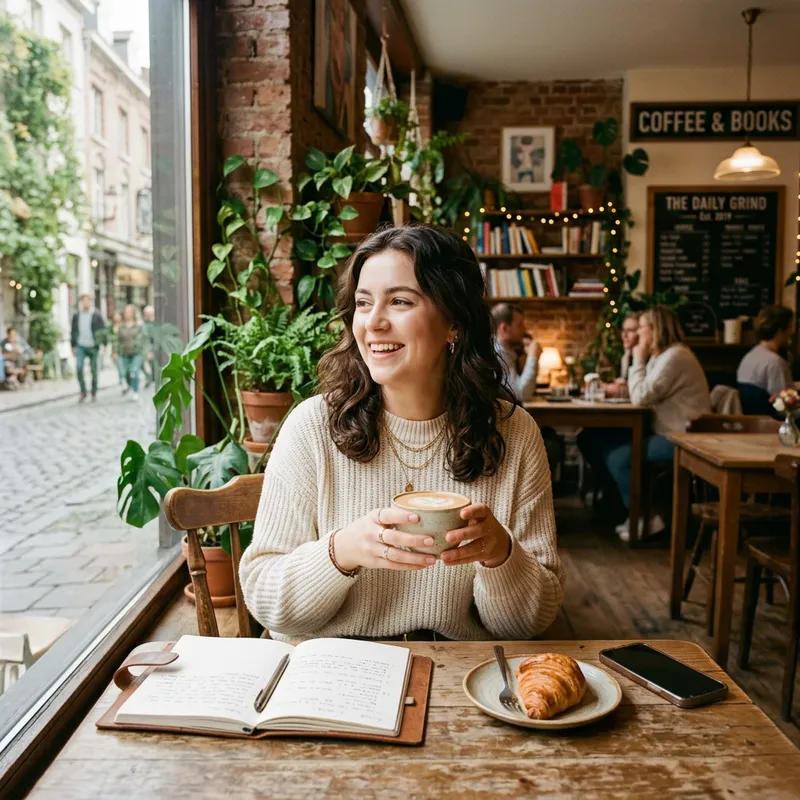 Cafe Aesthetic Vibe: Women in Style