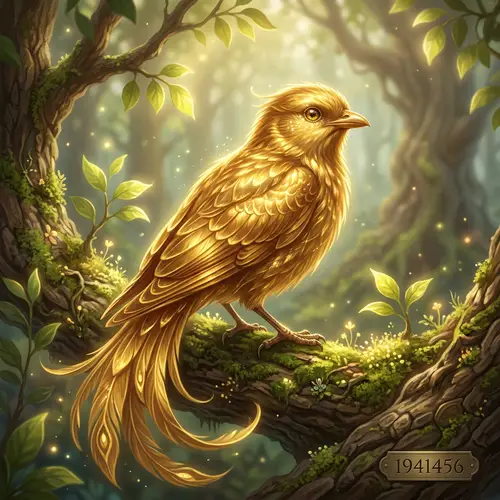 Golden Bird: Beauty in Nature