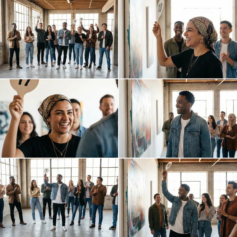 Vibrant Urban Art Auction with Expressive Close-ups | Canon EOS R5 Vibrant Urban Art Auction with Expressive Close-ups | Canon EOS R5