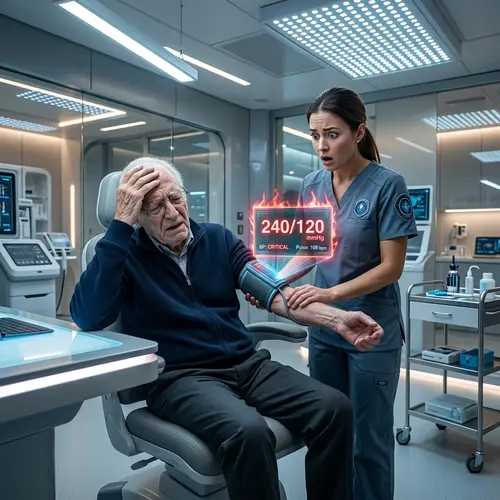 Futuristic Medical Consultation with Elderly Patient