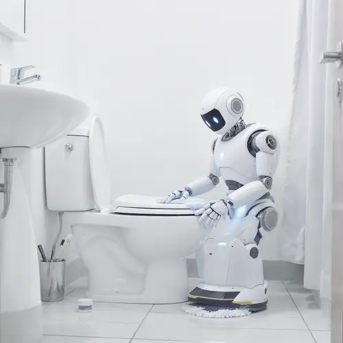 Robot Cleaning Home Bathroom - The Future of Clean