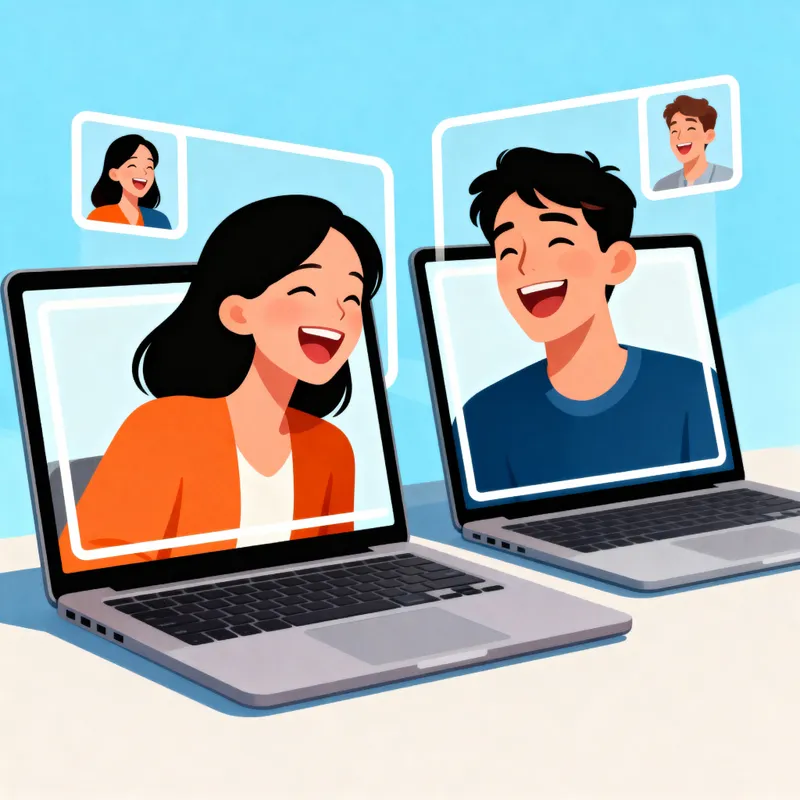 Laughing Together: Fun Video Call Moments